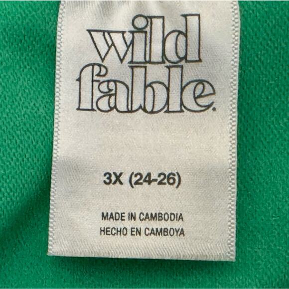 Wild Fable Bikini Bottom Womens 3X Green High Waist Cheeky Medium Coverage Bold - Picture 6 of 6